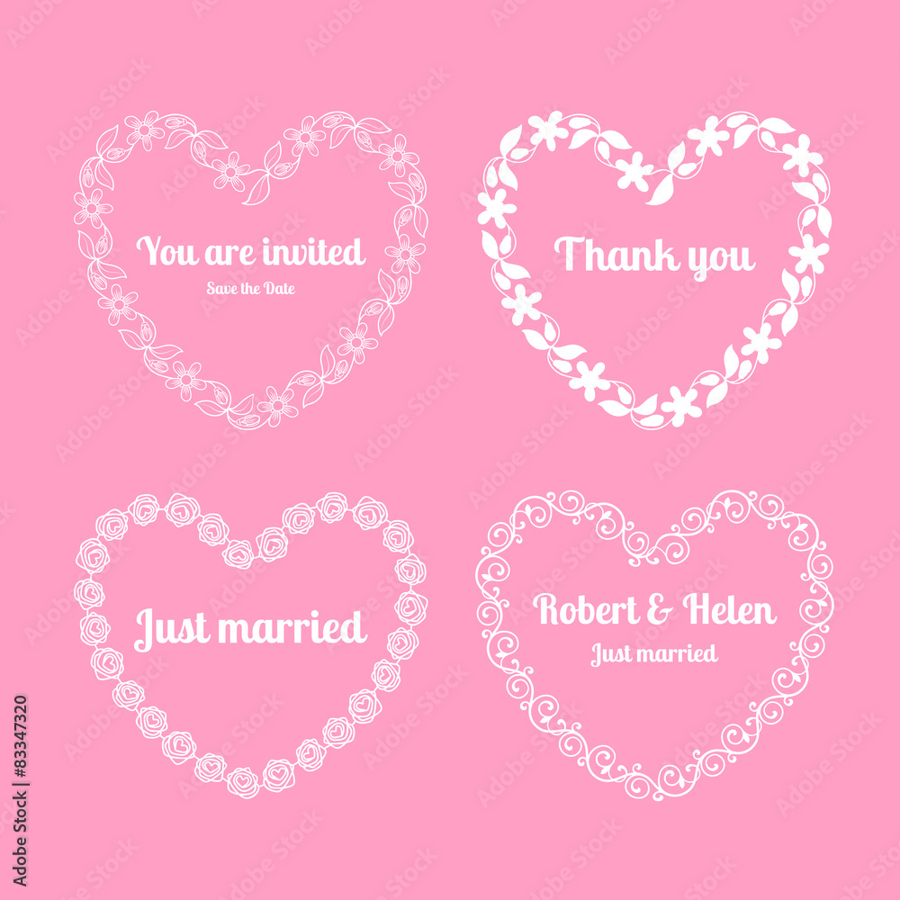 Heart floral frames Heart floral frames
