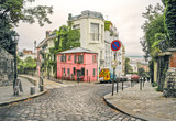Old streets in Montmartre, Paris, France