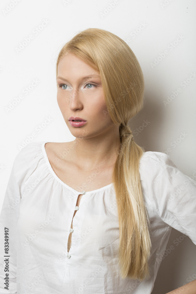 Beautiful woman with blonde hair Beautiful woman with blonde hair