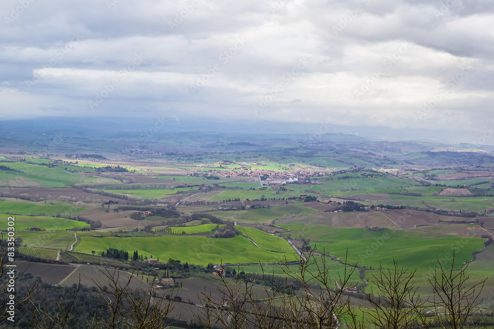landscape near Montalcino, Italy