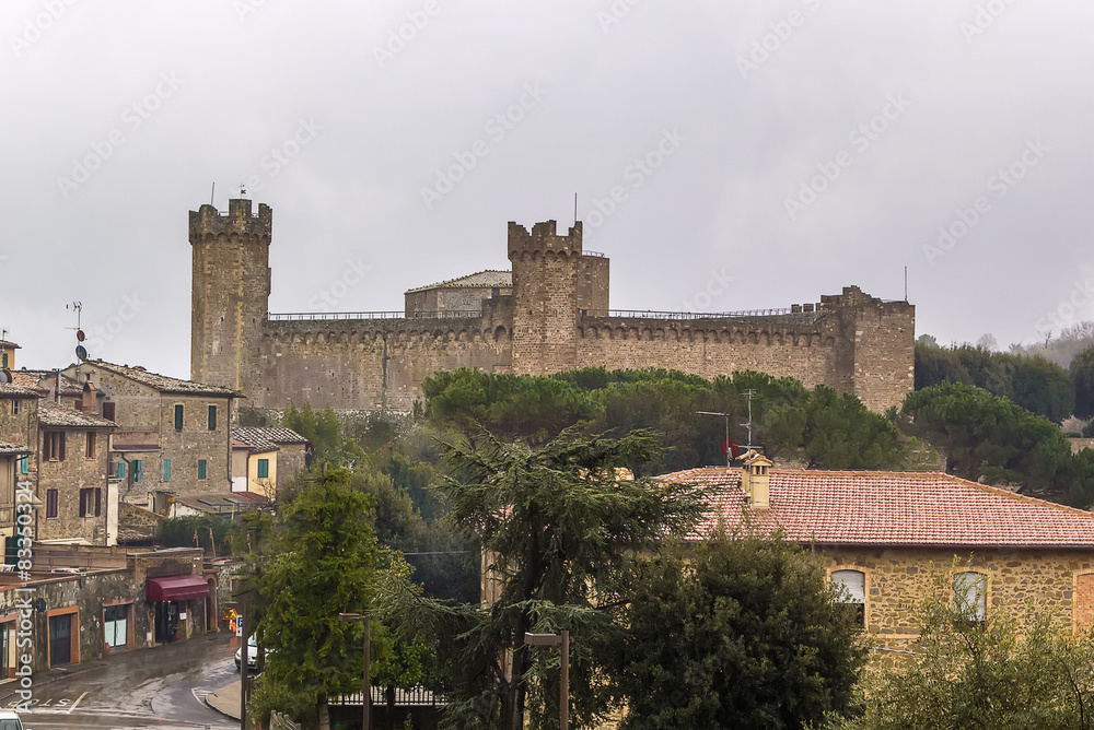 Fortress in Montalcino, Italy