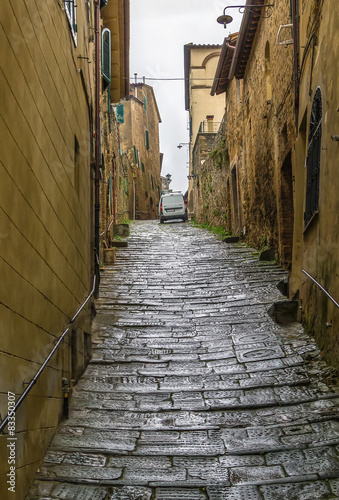 street in Montalcino  Italy
