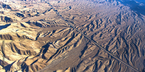 Photography Aerial view of Mojave desert, Arizona, usa