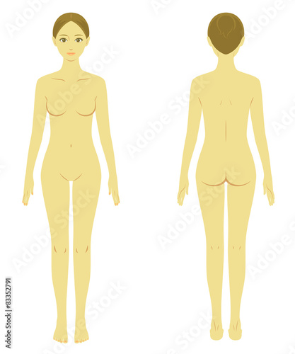 美容　女性　全身　ヌード