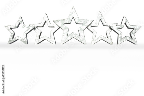 5 stars isolated copy space © agenturfotografin