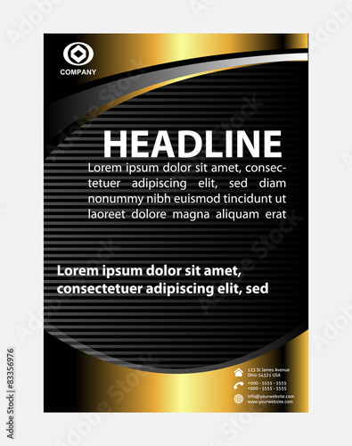 Flyer design vector
