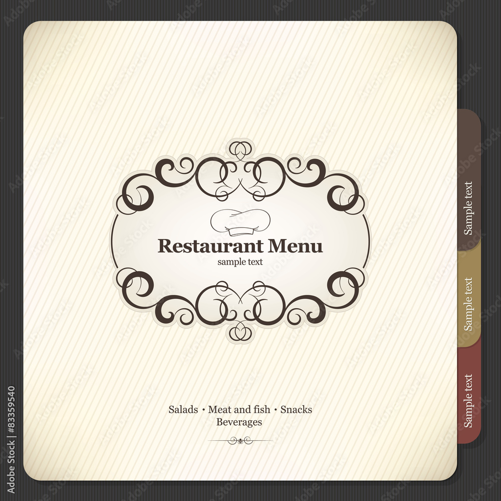 Restaurant menu design Restaurant menu design