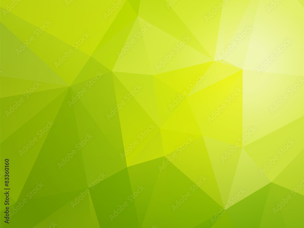 Obraz premium simple light bio green triangular background