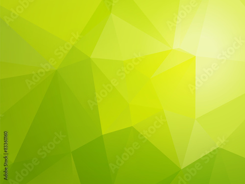 simple light bio green triangular background