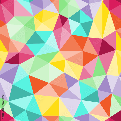 Seamless Repeating Multicoloured Geometric Pattern