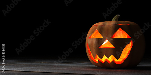 Halloween pumpkin head