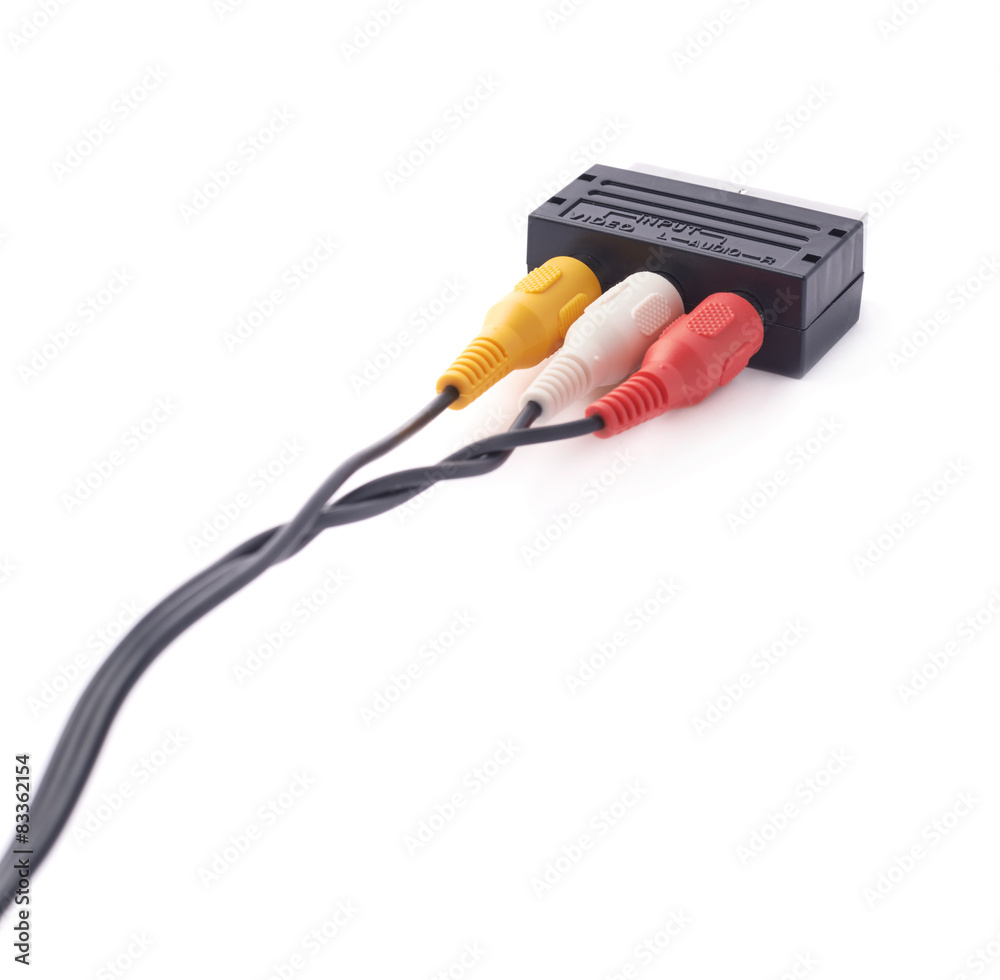 Composite video RCA cable connector Composite video RCA cable connector