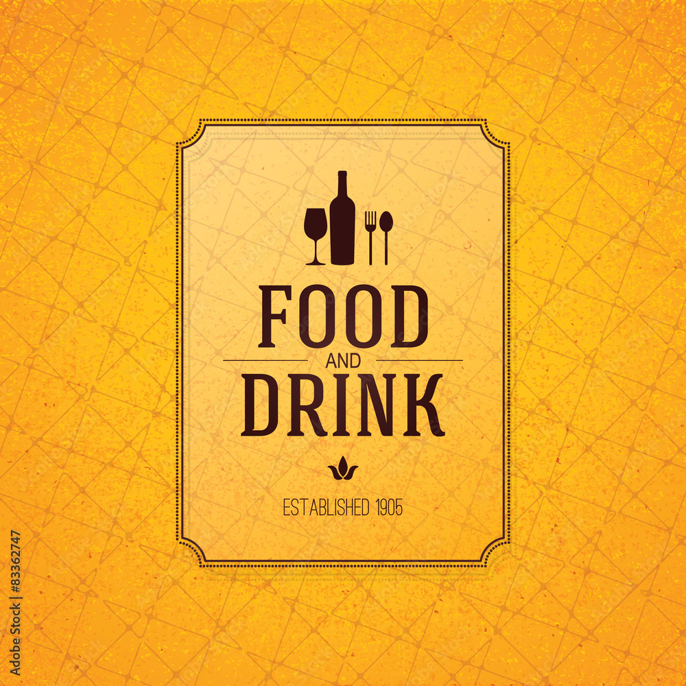 Fototapeta premium Restaurant menu design