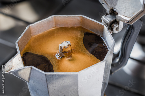 Italian traditional coffeemaker moka