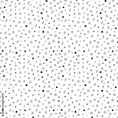 Hand drawn seamless doodle ...
