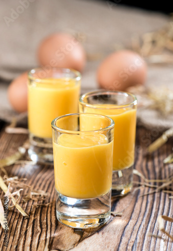 Fresh made Egg Liqueur