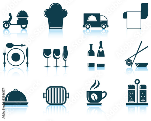 Set of restaurant icon