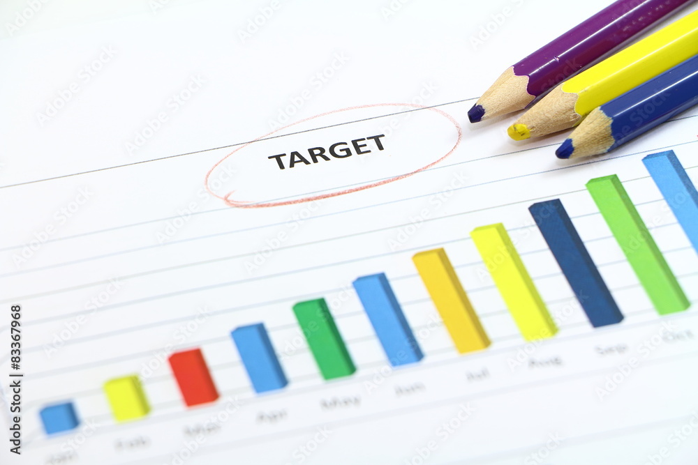 Business grarph and team work , company