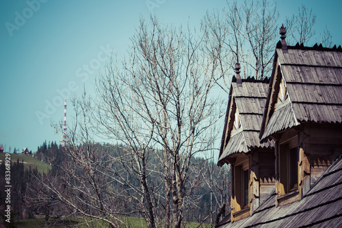 Traditional polish wooden hut from Zakopane, Poland. © Curioso.Photography