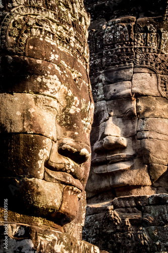 Obraz na płótnie Kambodża, Angkor Wat, Bayon w salonie