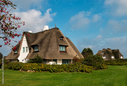Obraz na plátně Sylt und die schönen Häuser von Keitum