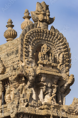 Short side of the Gopuram apex. © Klodien