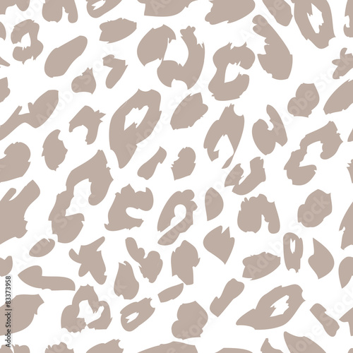 Leopard skin print pattern. Seamless animal fur pattern