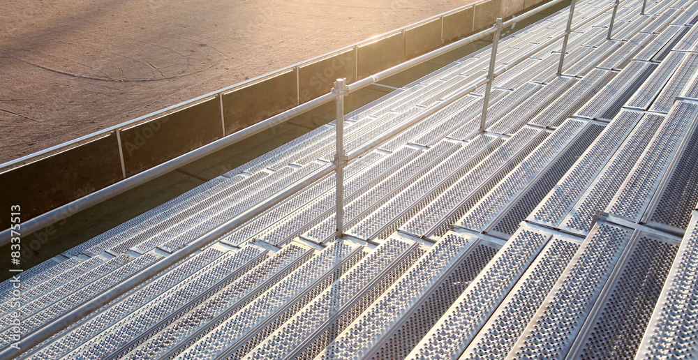 Fototapeta premium Empty stadium bleachers