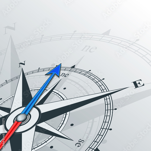 Canvas Print compass northeast