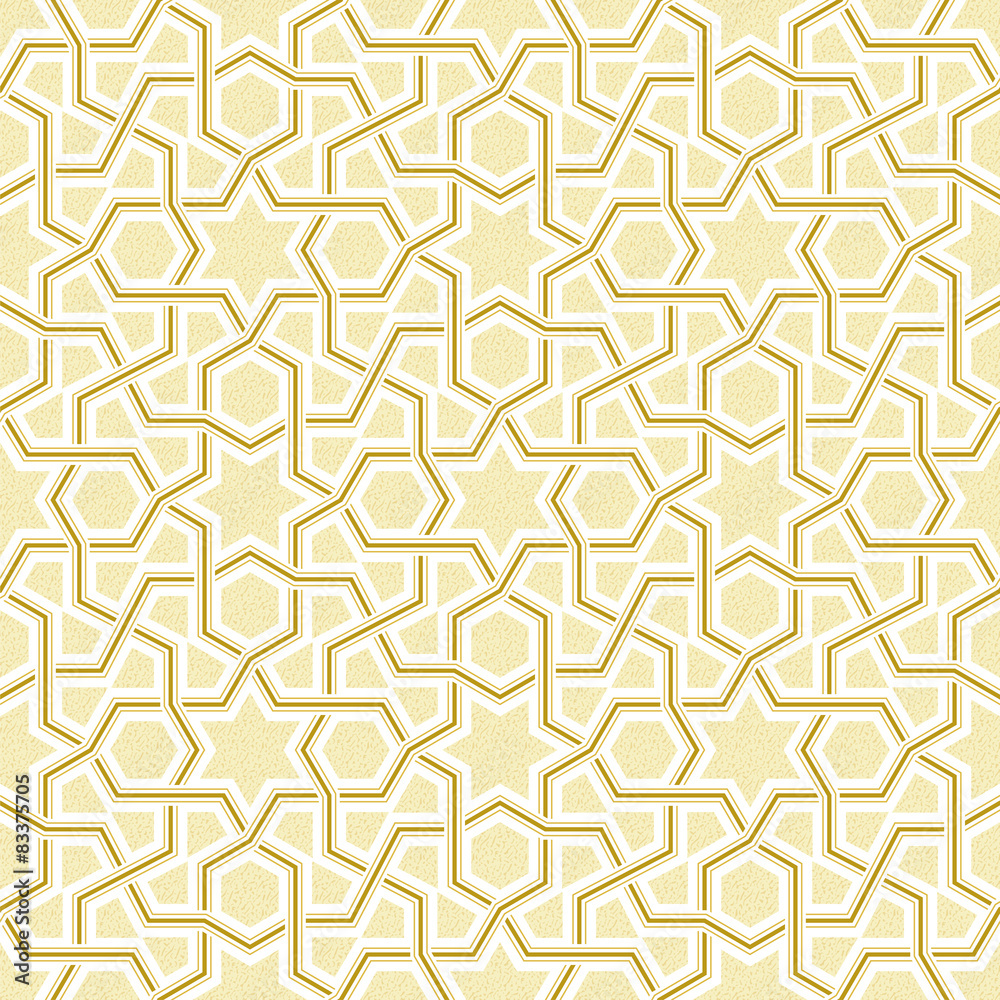 Geometric Light Golden Pattern, Vector Illustration