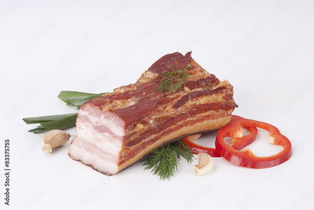Composition of the smoked meat and vegetables. Composition of the smoked meat and vegetables.