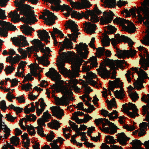 texture of print fabric striped leopard for background
