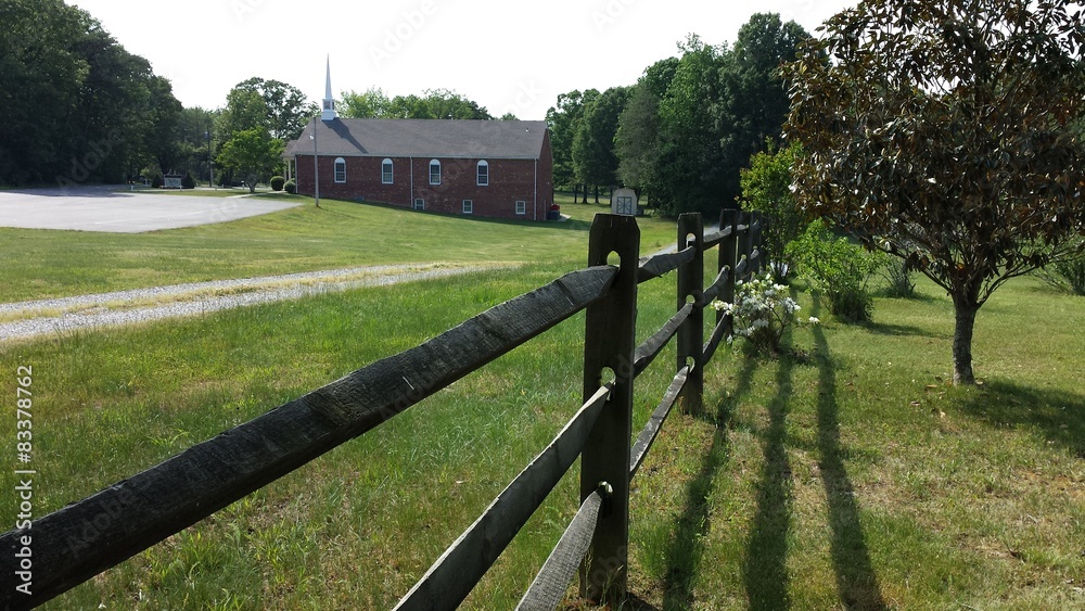 Wooden fence