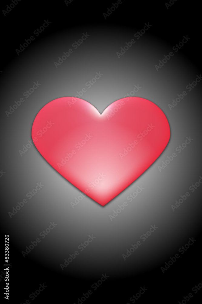 Hintergrund - Karte - rotes Herz