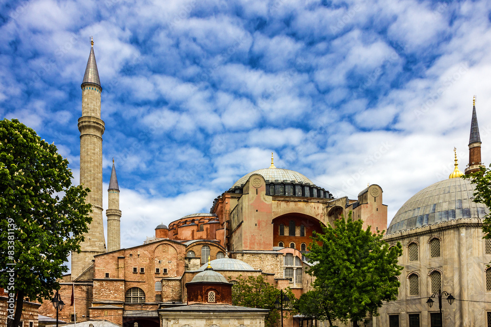 Hagia Sophia in Istanbul, Turkey - greatest monument of Byzantin