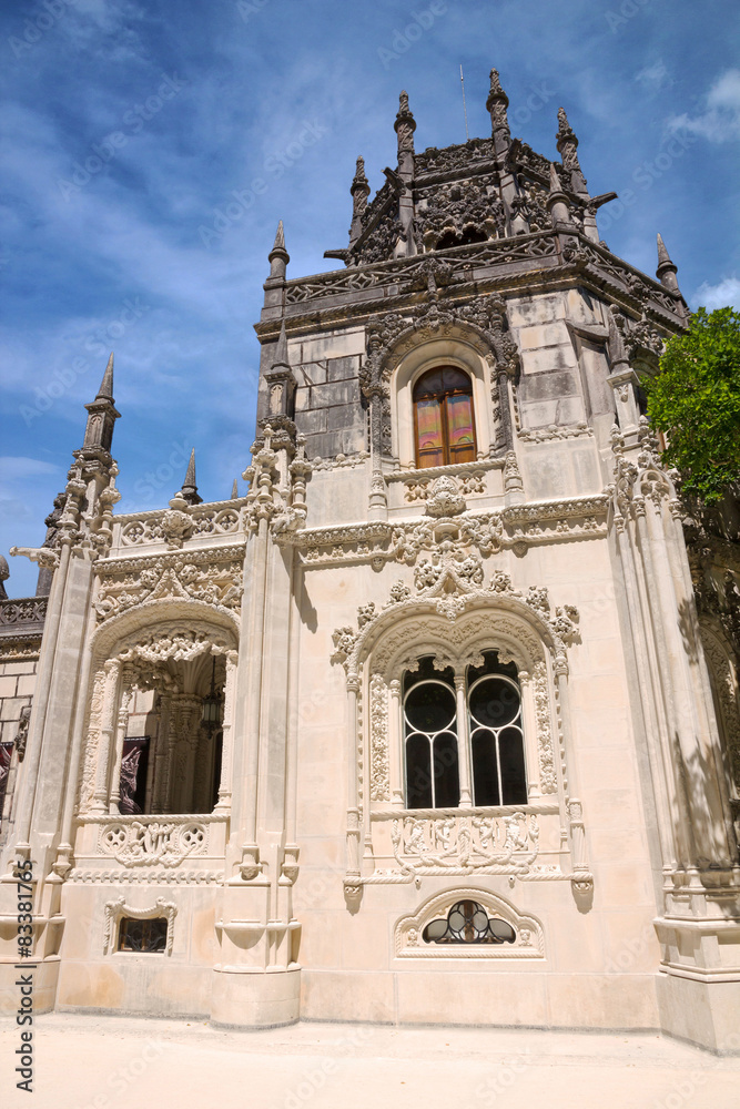 Building in park of Quinta da Regaleira palace, Sintra, Portugal