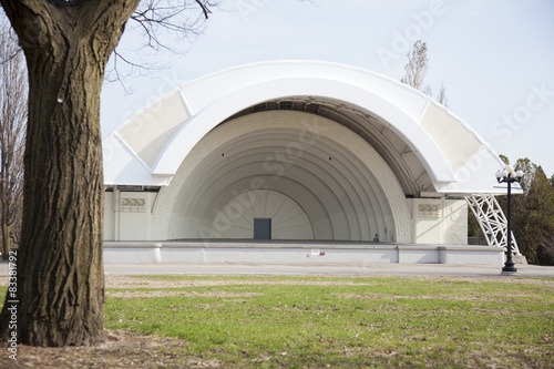 TORONTO - AUGUST 6: The Bandshell amphitheater on August 6, 2012 in Toronto. Inspired by the Hollywood Bowl, the Art Deco-styled Bandshell on the CNE grounds was built in 1936.