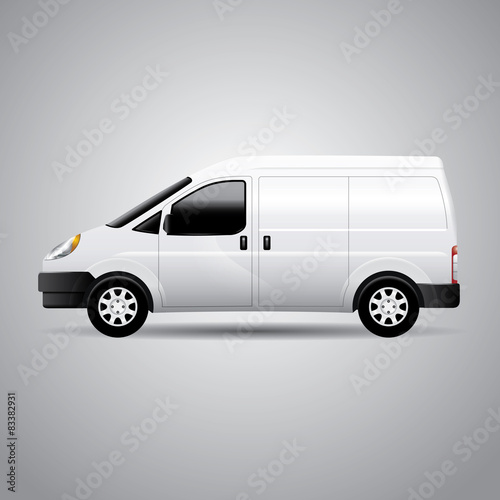 Delivery Van - Vector Illustration