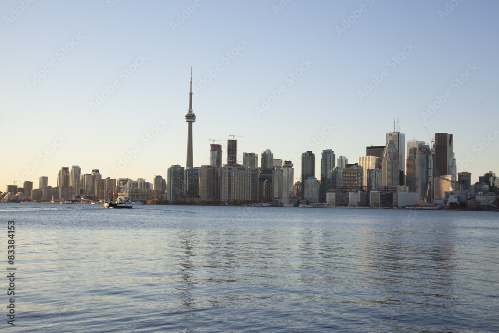 Fototapeta premium panoramę toronto i port