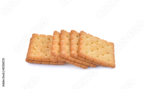 cracker on white background