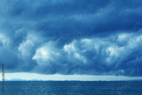 Storm over the ocean, Thailand