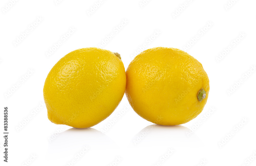 fresh lemon isolated on a white background fresh lemon isolated on a white background