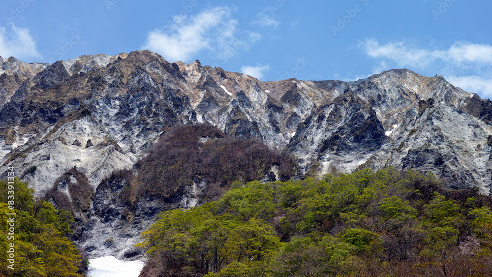 伯耆富士　大山　初夏の南壁