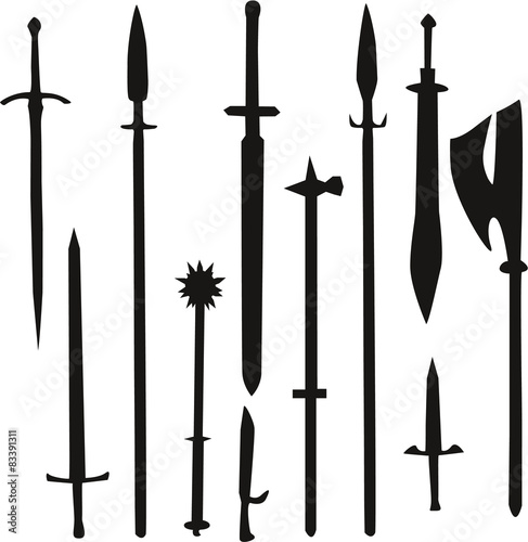 Fantasy Waffen Set der Menschen
