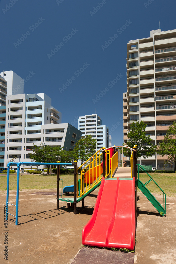 住宅街の公園 住宅街の公園