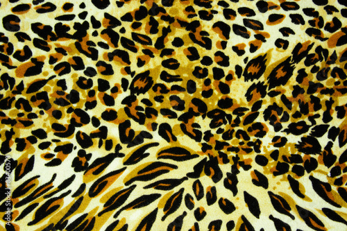 texture of print fabric striped leopard for background