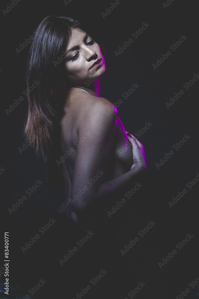 latina naked ballerina in a black tutu and pink light latina naked ballerina in a black tutu and pink light