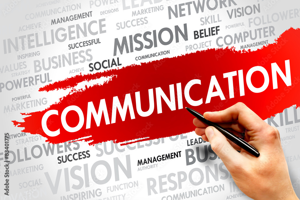 COMMUNICATION word cloud, business concept COMMUNICATION word cloud, business concept