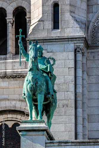 Detail of Basilica Sacre Coeur (designed by Paul Abadie). Paris photo