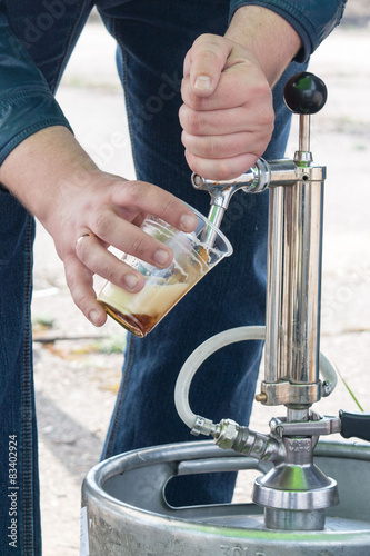 Metal beer keg